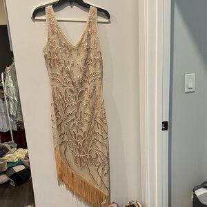 NWT Gold Sequin Party Dress